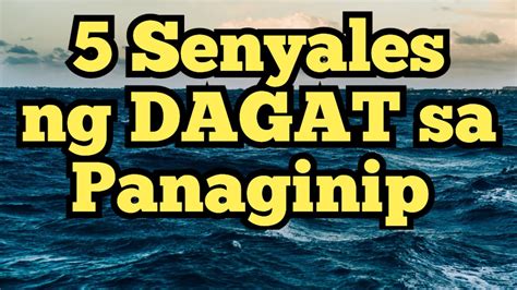 dagat sa panaginip|Panaginip na Tubig: Buhay at Pag.